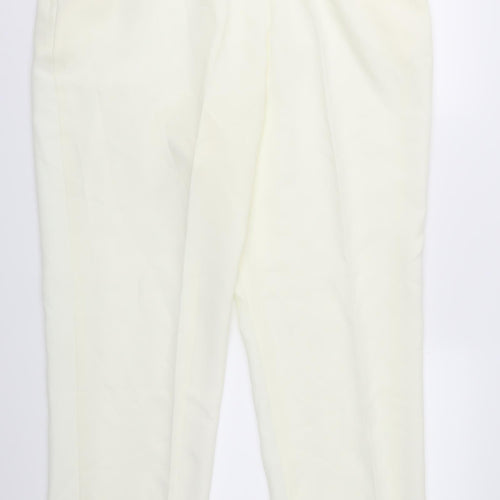Afibel Womens Ivory   Trousers  Size 18 L28 in