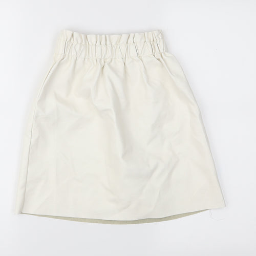 Missguided Womens White   A-Line Skirt Size 6