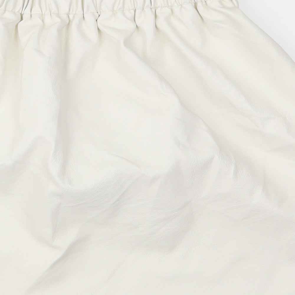 Missguided Womens White   A-Line Skirt Size 6