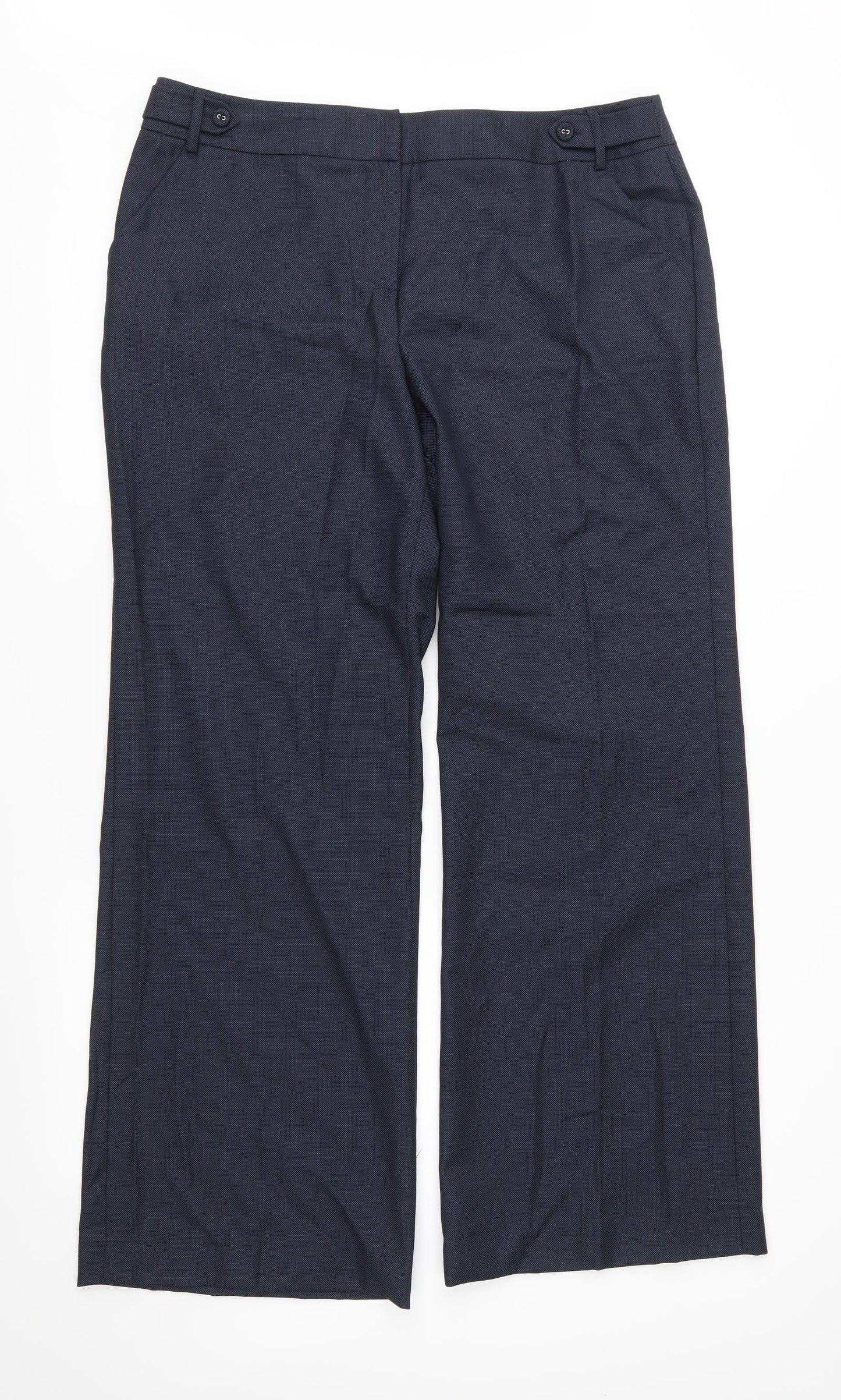 Savile Row Womens Blue   Trousers  Size 14 L29 in