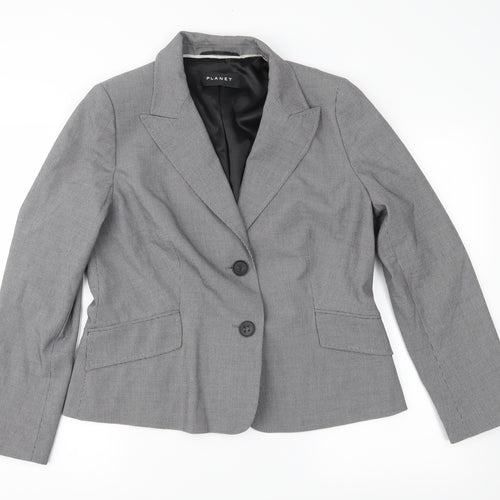Planet Womens Grey   Jacket Suit Jacket Size 14