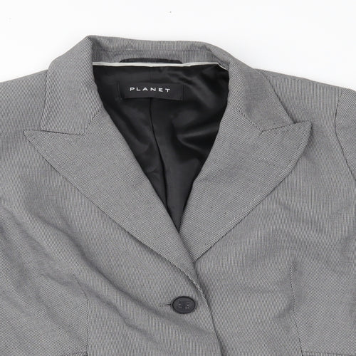 Planet Womens Grey   Jacket Suit Jacket Size 14