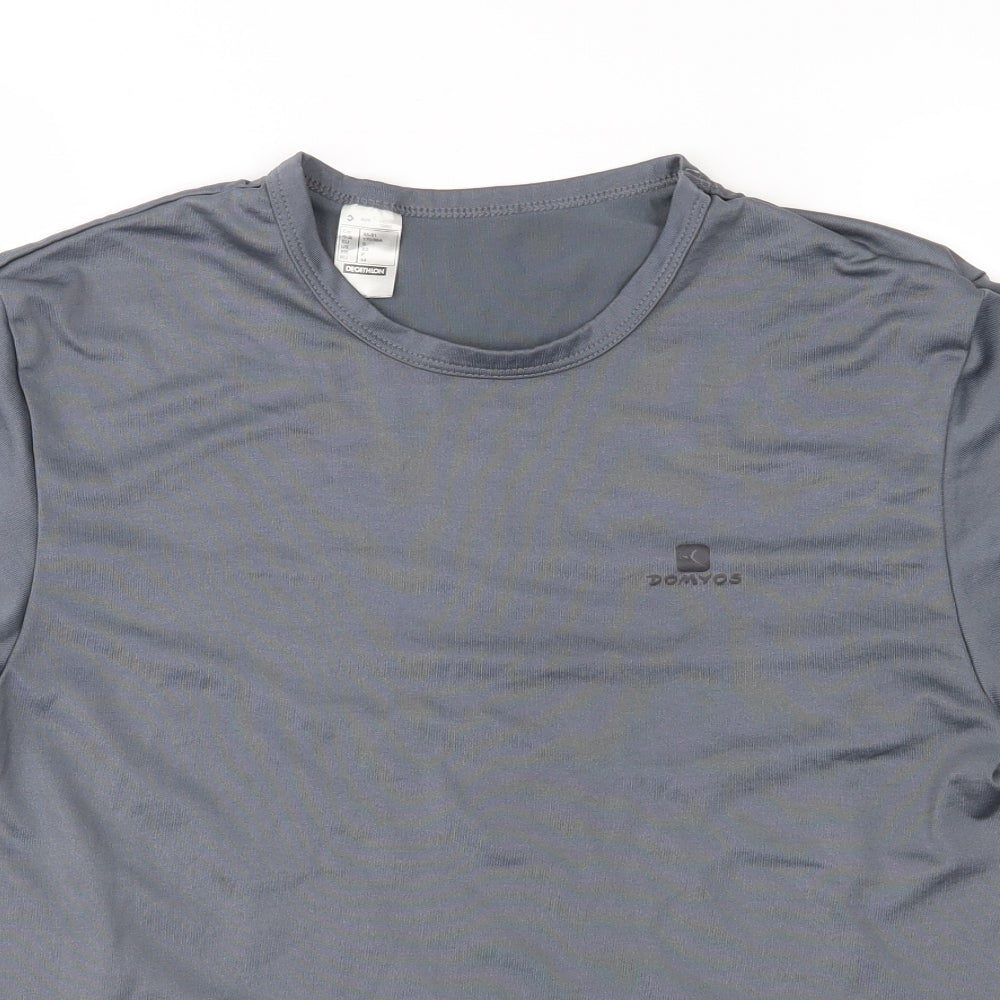 DECATHLON Mens Grey   Basic T-Shirt Size S