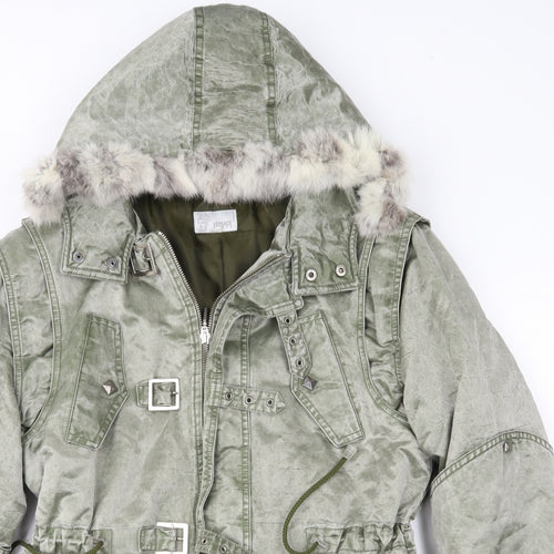 Versace Girls Green   Parka Coat Size 10 Years