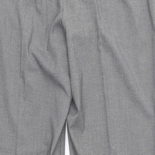 Planet Womens Grey Check  Trousers  Size 14 L28 in