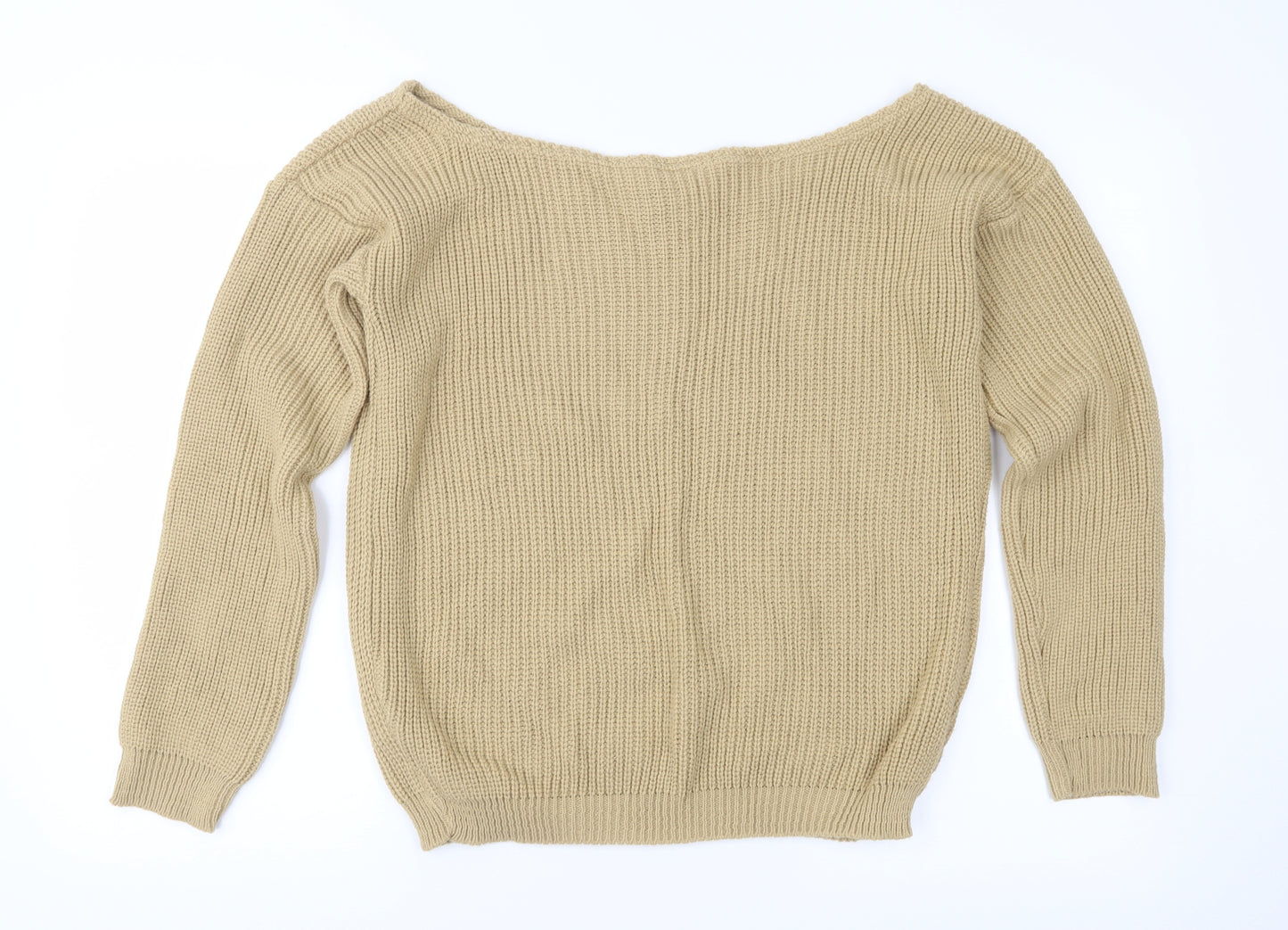 I SAW IT FIRST Womens Brown  Knit Pullover Jumper Size M