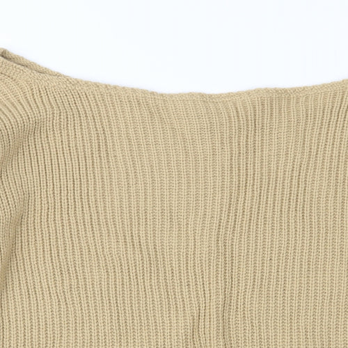 I SAW IT FIRST Womens Brown  Knit Pullover Jumper Size M