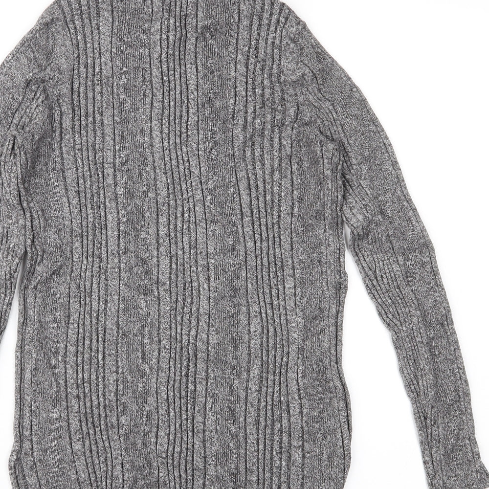 Marks and Spencer Womens Grey  Knit Pullover Jumper Size 14