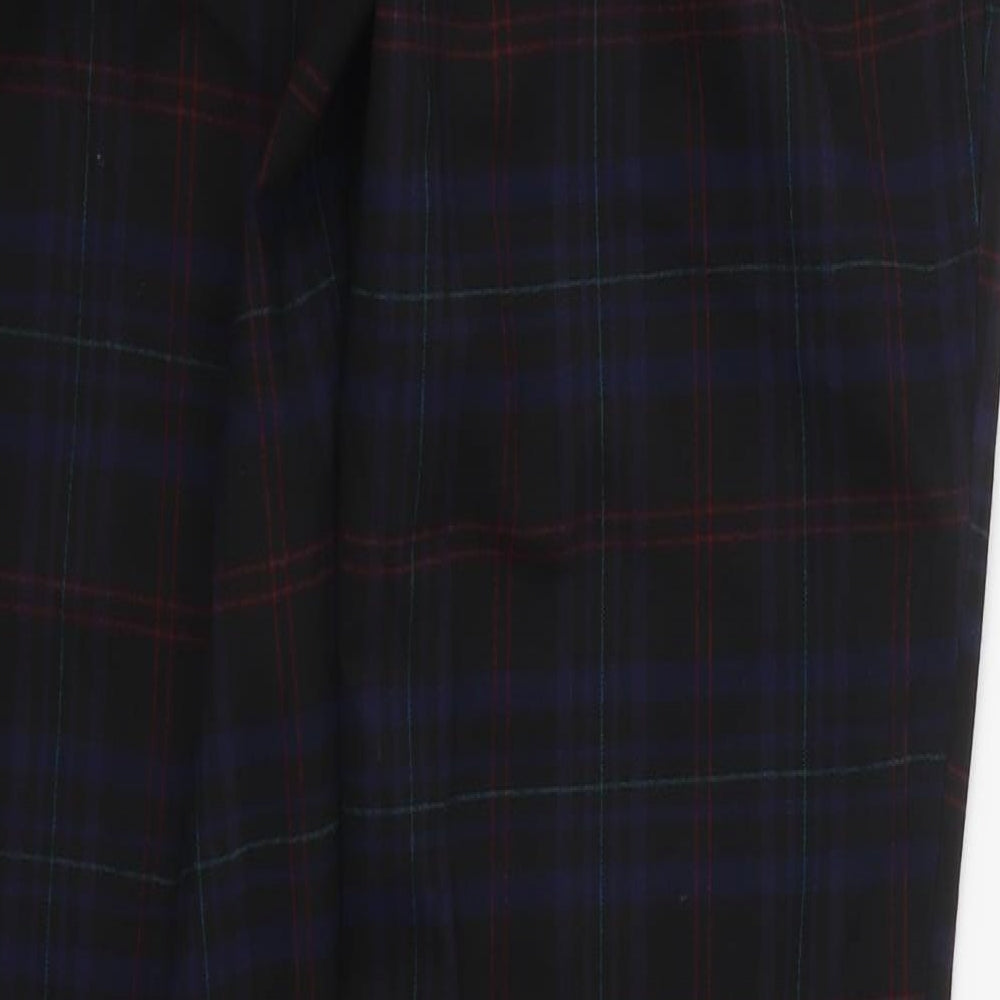 Atmosphere Womens Black Plaid  Trousers  Size 12 L28 in