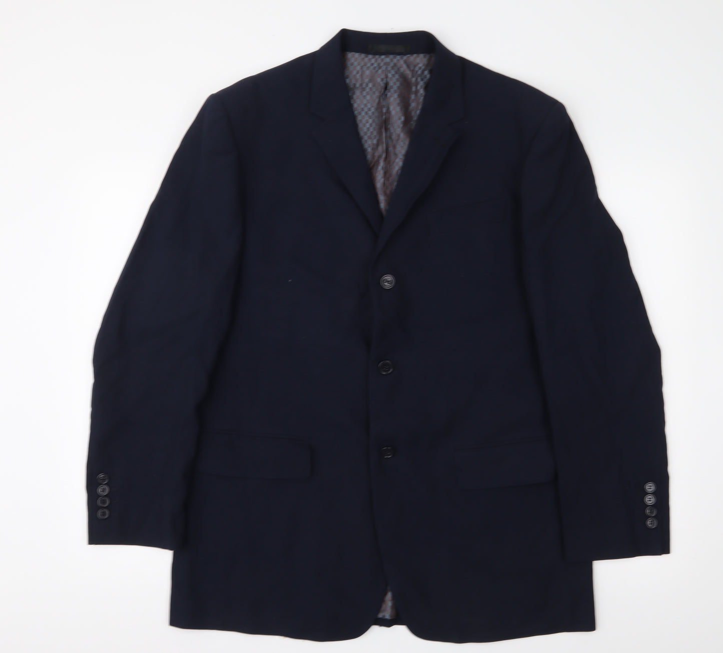 Henley & Knight Mens Blue   Jacket Suit Jacket Size 42