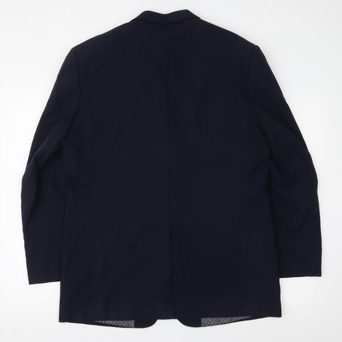 Henley & Knight Mens Blue   Jacket Suit Jacket Size 42