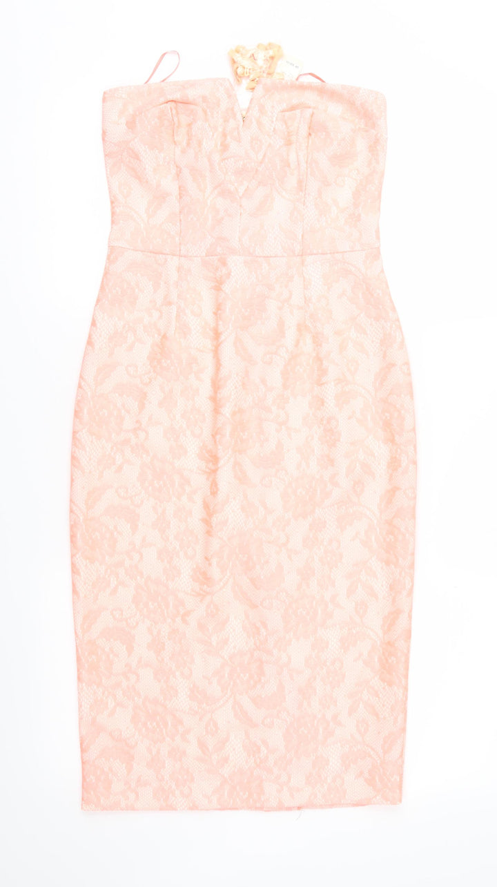 River Island Womens Orange Floral  Sheath  Size 10