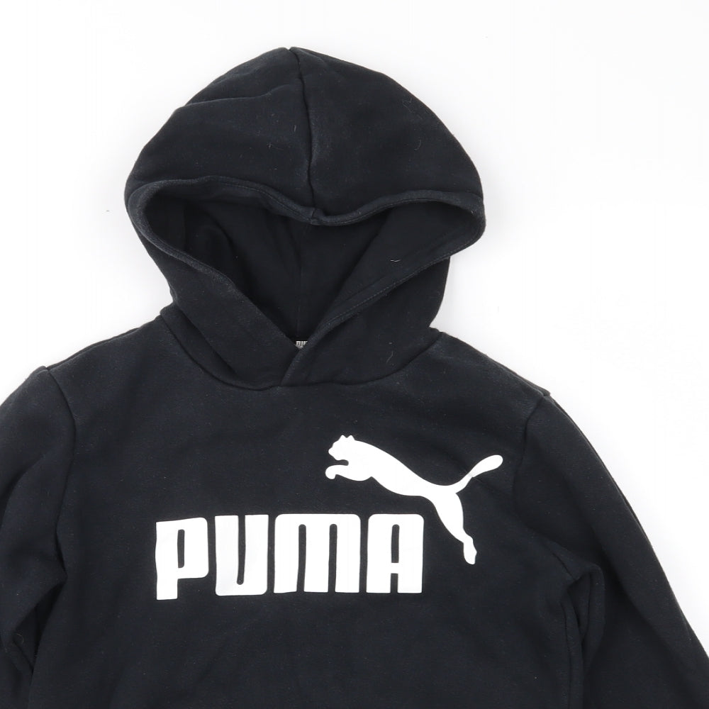PUMA Boys Black   Pullover Hoodie Size 9-10 Years