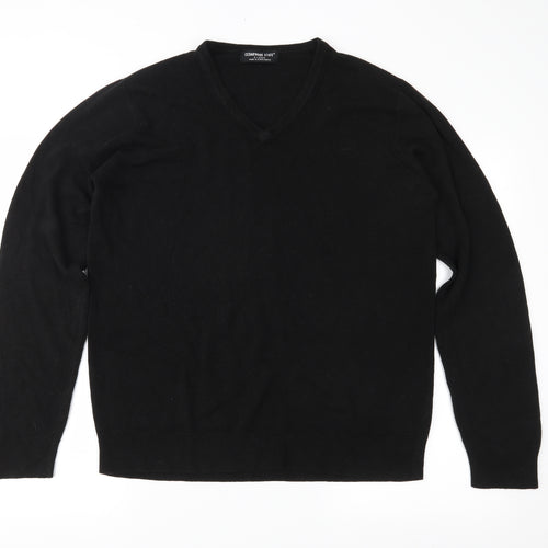 Cedar Wood State Mens Black  Knit Pullover Jumper Size XL