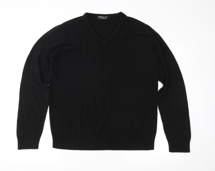 Cedar Wood State Mens Black Knit Pullover Jumper Size XL