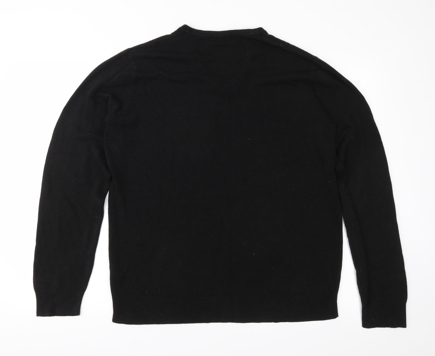 Cedar Wood State Mens Black  Knit Pullover Jumper Size XL