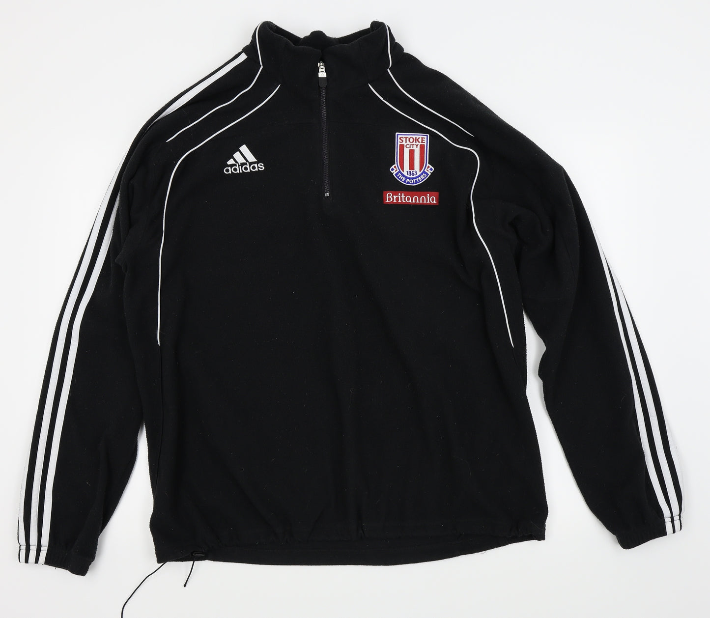adidas Mens Black   Henley Jumper Size L  - Football