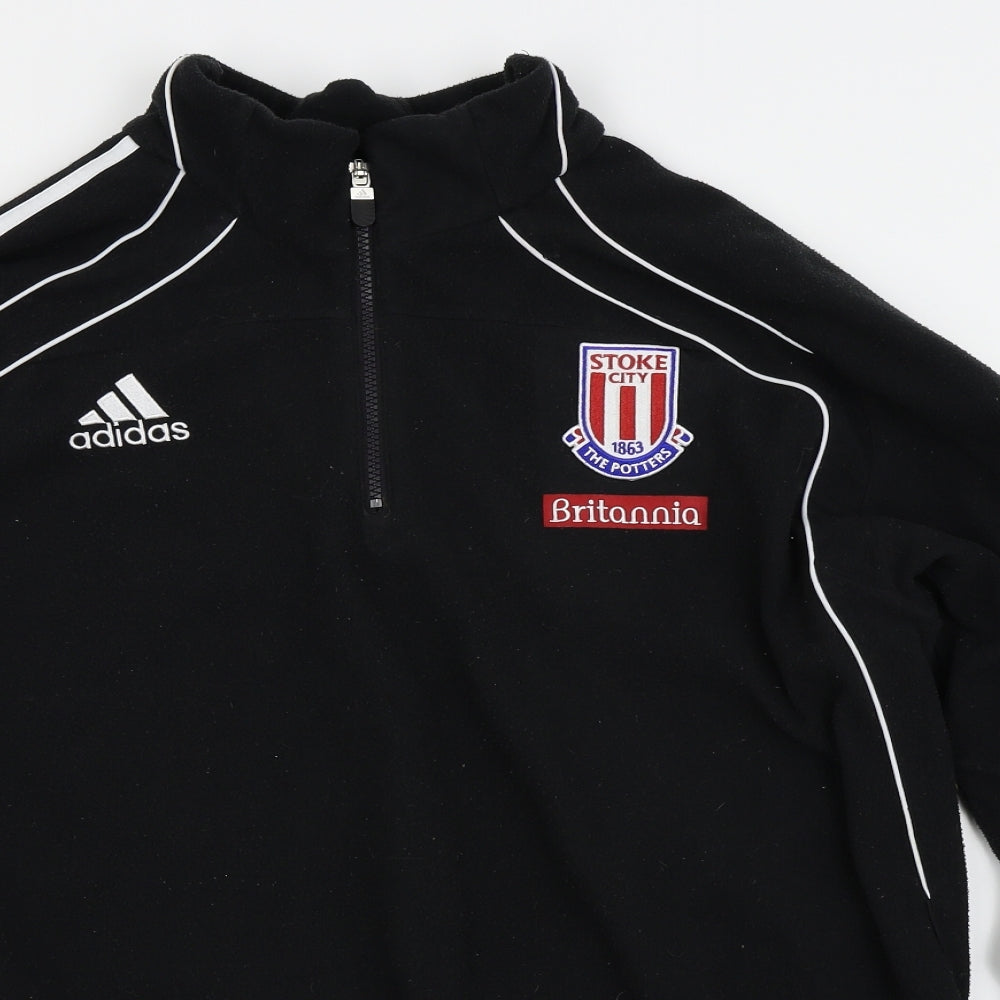 adidas Mens Black   Henley Jumper Size L  - Football