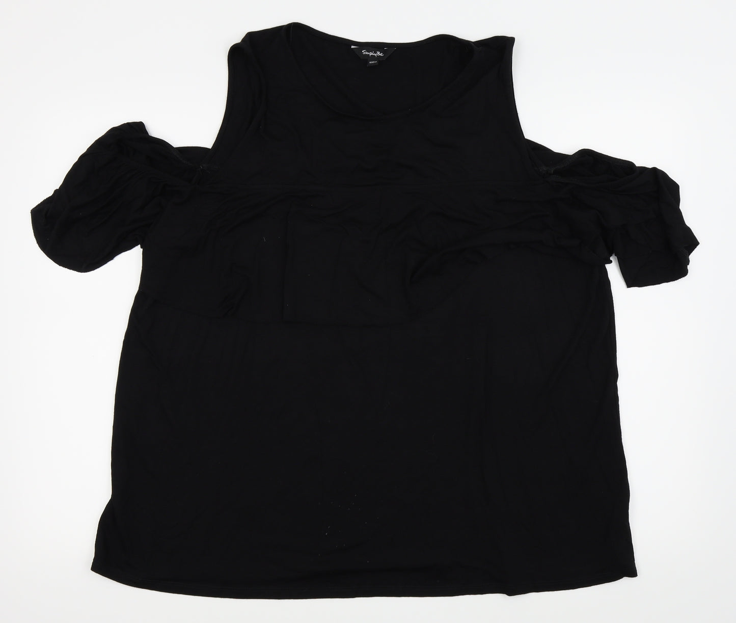 Simply Be Womens Black   Camisole T-Shirt Size 20