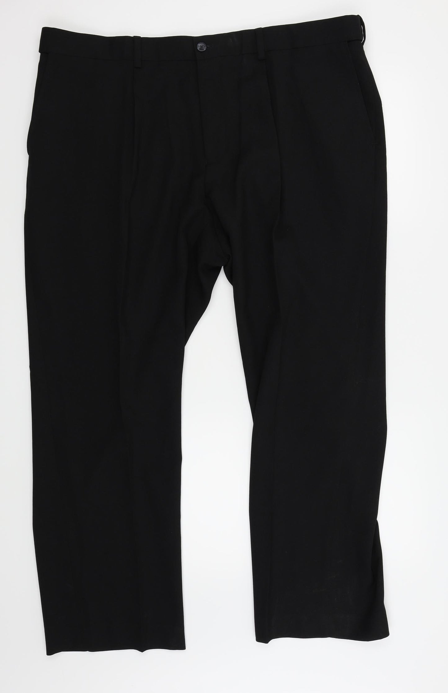 BHS Mens Black   Trousers  Size 42 in L27 in