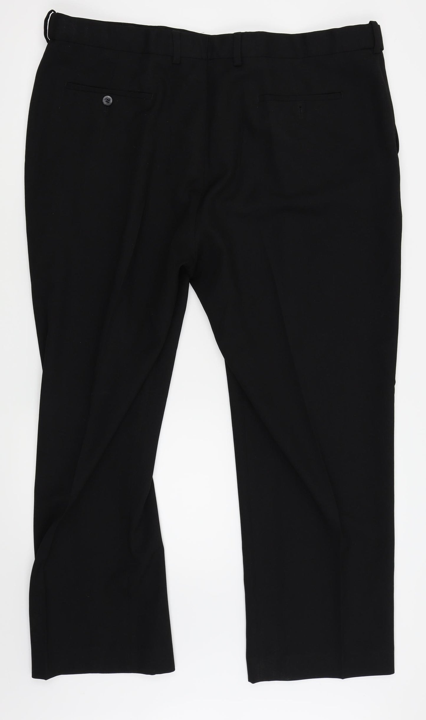 BHS Mens Black   Trousers  Size 42 in L27 in