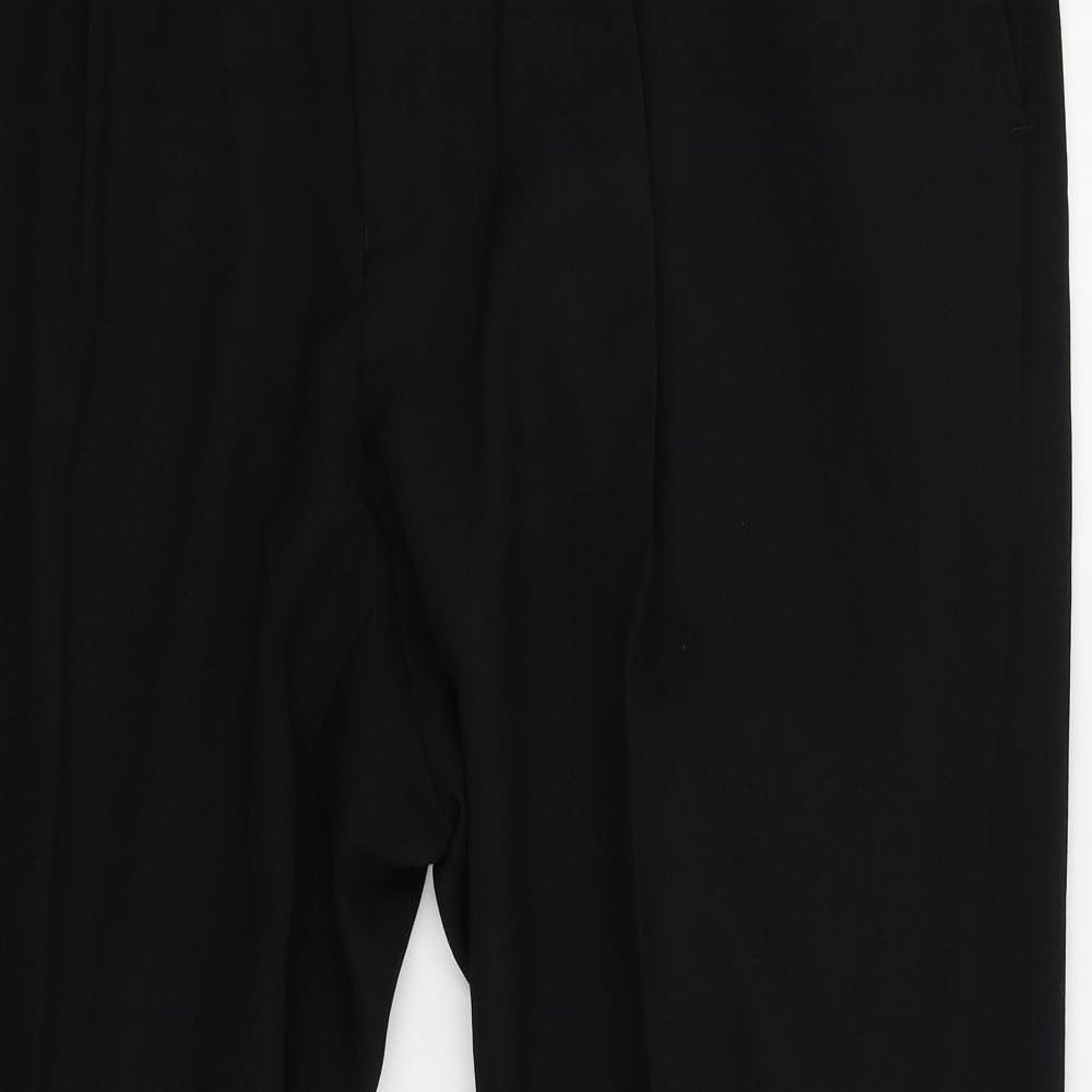 BHS Mens Black   Trousers  Size 42 in L27 in