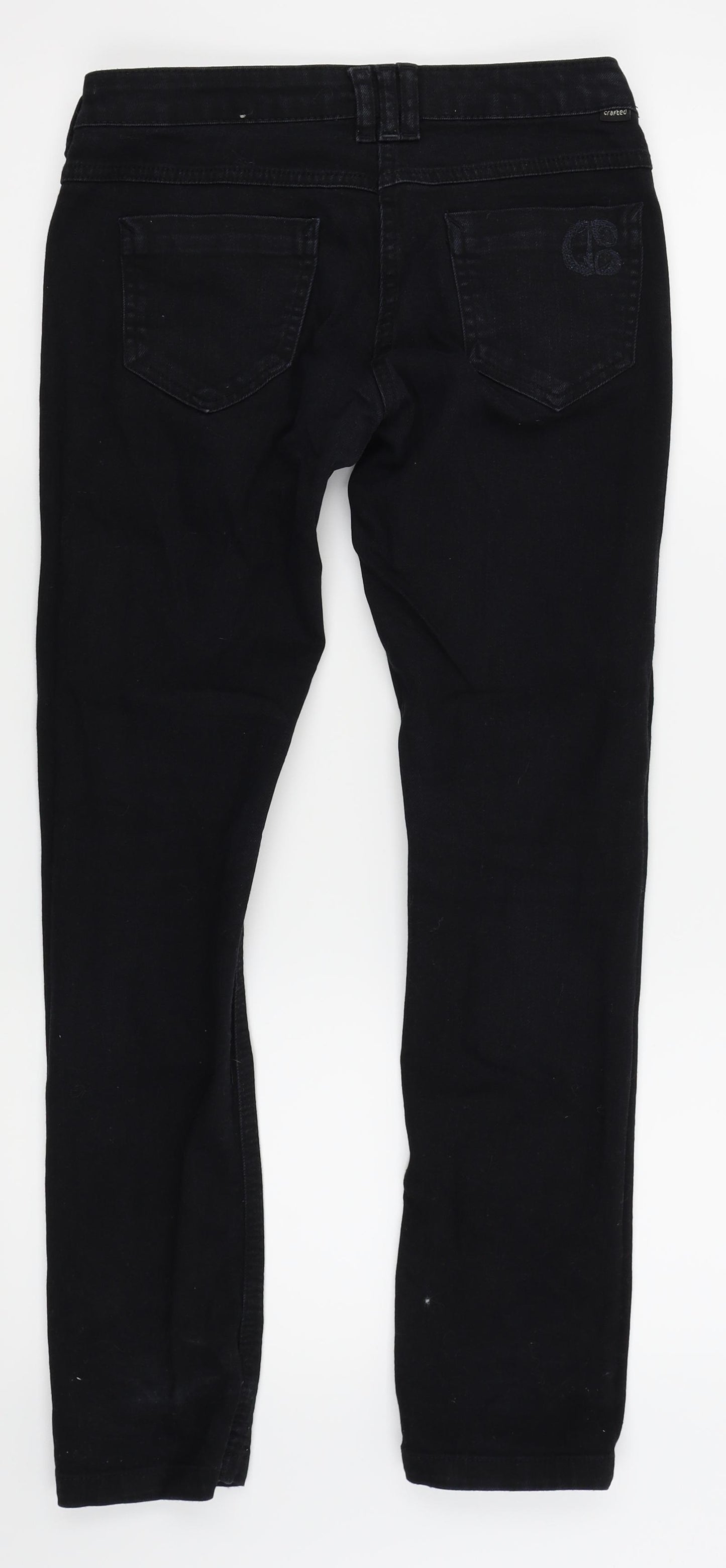 Crafted Womens Black   Skinny Jeans Size 10 L27.5 in
