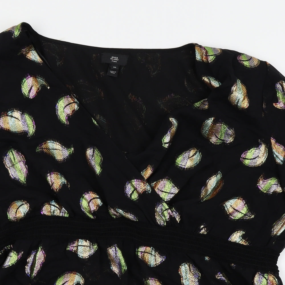 river island plus Womens Black   Basic Blouse Size 20