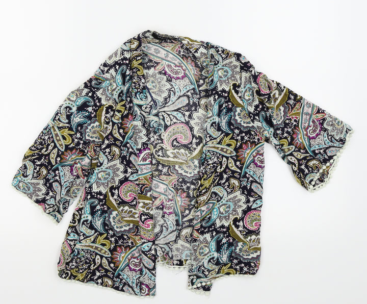New Look Womens Multicoloured Cardigan Hoodie Size 8 - komono