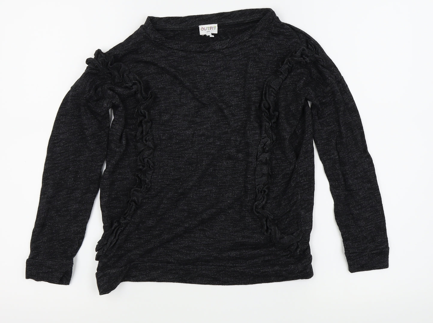 outfit kids Girls Black   Basic T-Shirt Size 9 Years