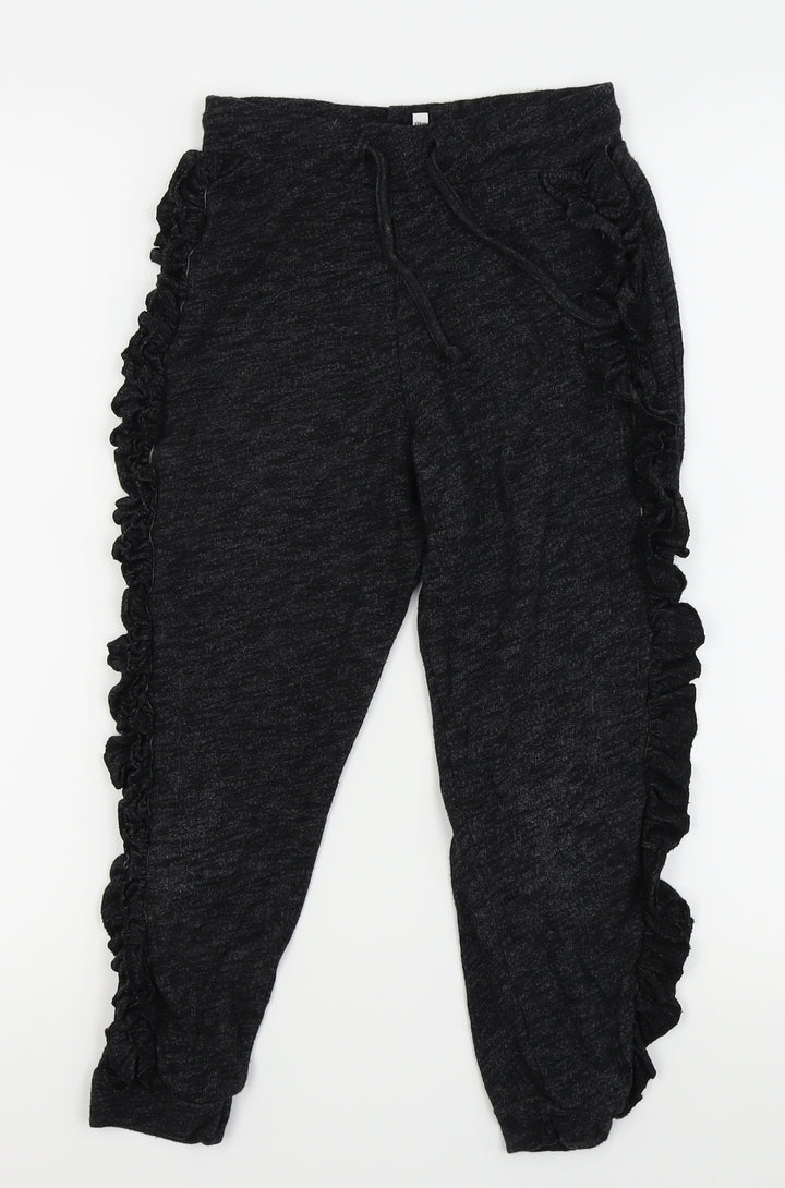 outfit kids Girls Black Jogger Trousers Size 9 Years