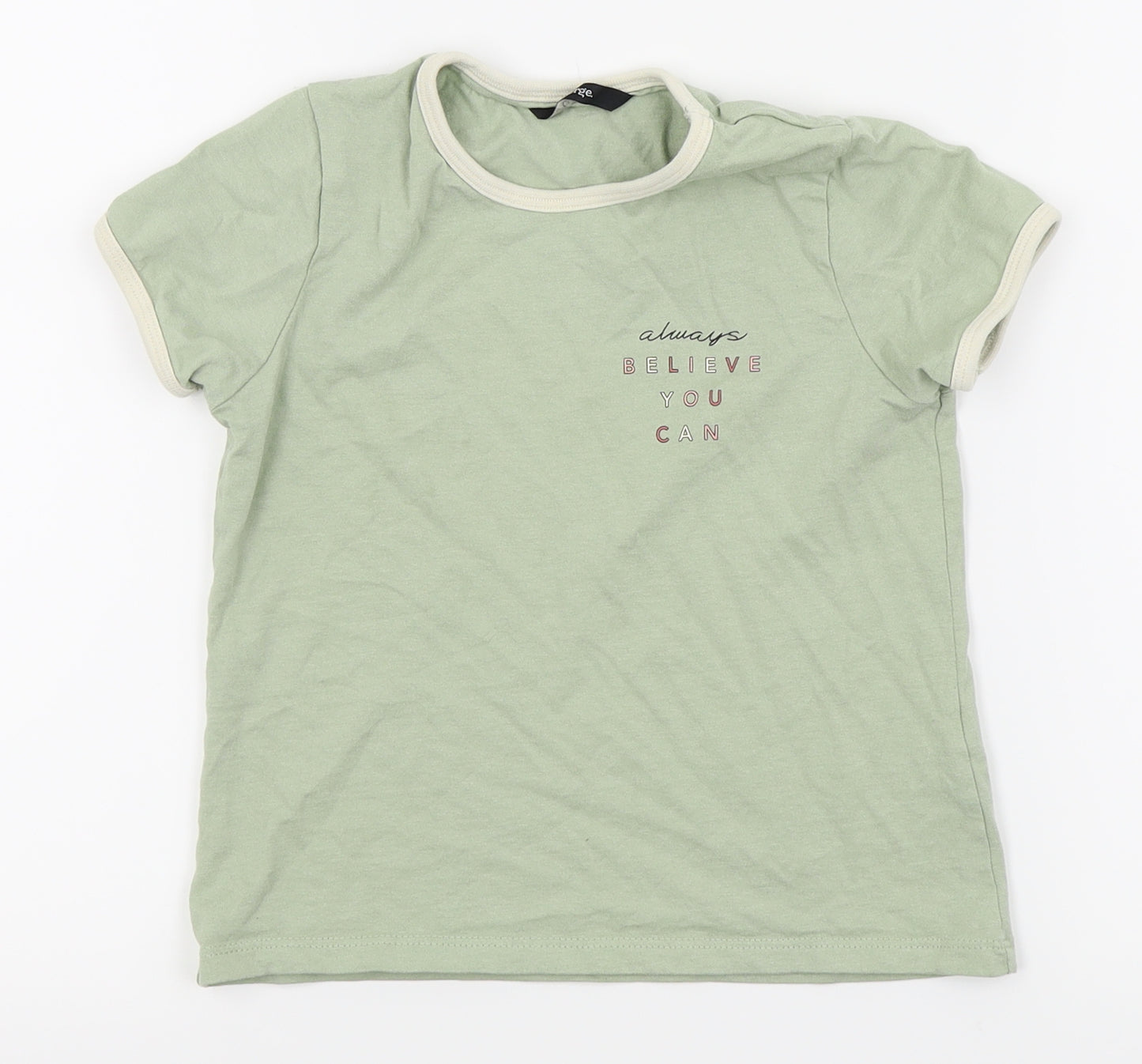 Asda George Girls Green   Basic Polo Size 7-8 Years