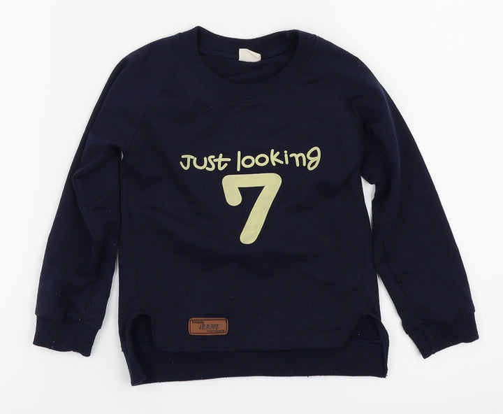 children Boys Black Kimono T-Shirt Size 4-5 Years