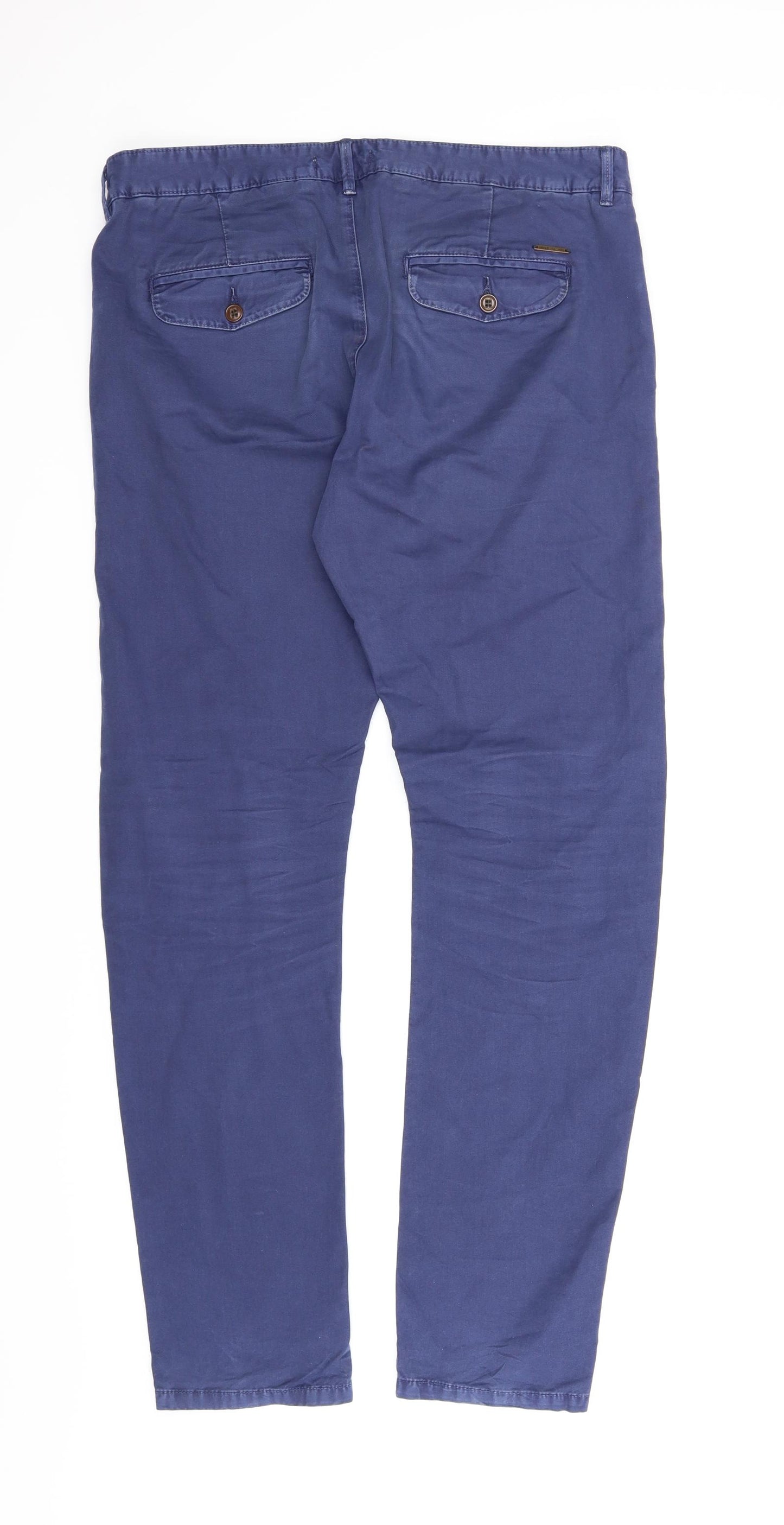 River Island Mens Blue   Chino Trousers Size 32 in L31 in