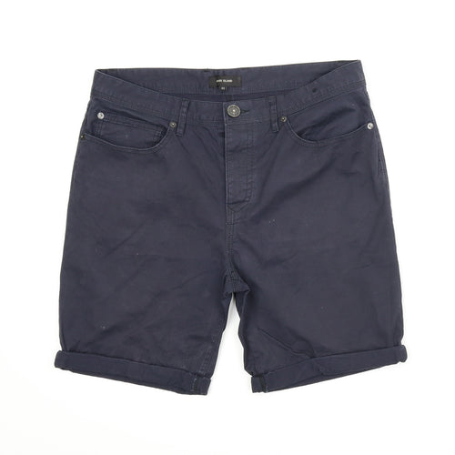 River Island Mens Blue   Chino Shorts Size 32 in