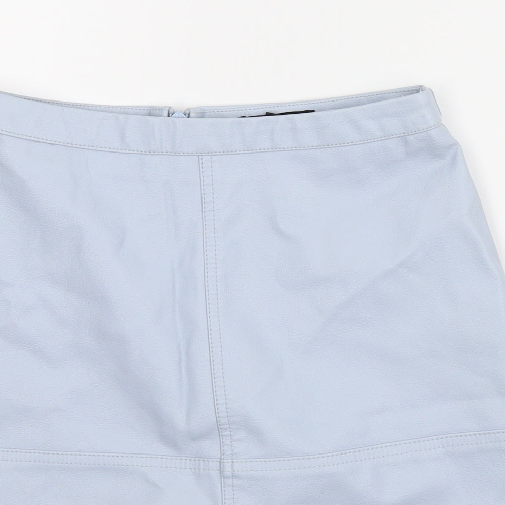 New Look Womens Blue   A-Line Skirt Size 8