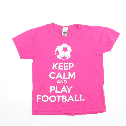 Gildan Girls Pink   Basic T-Shirt Size 8-9 Years