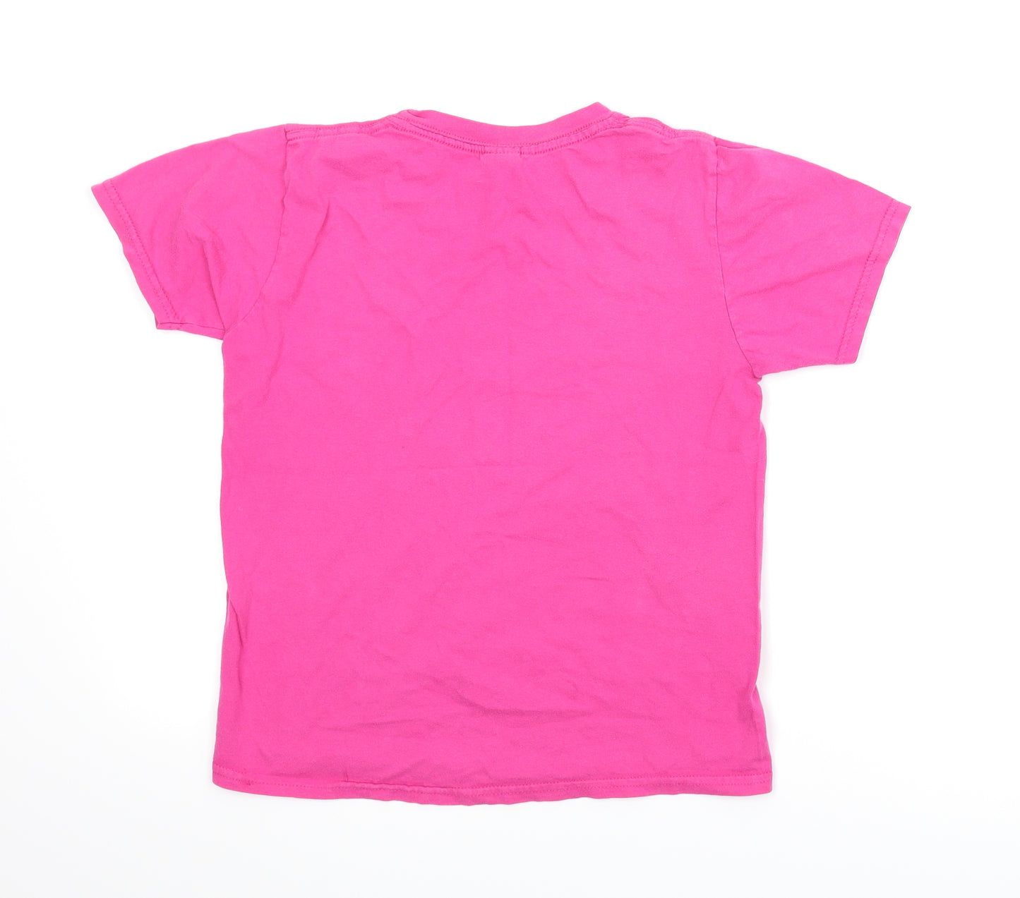 Gildan Girls Pink   Basic T-Shirt Size 8-9 Years