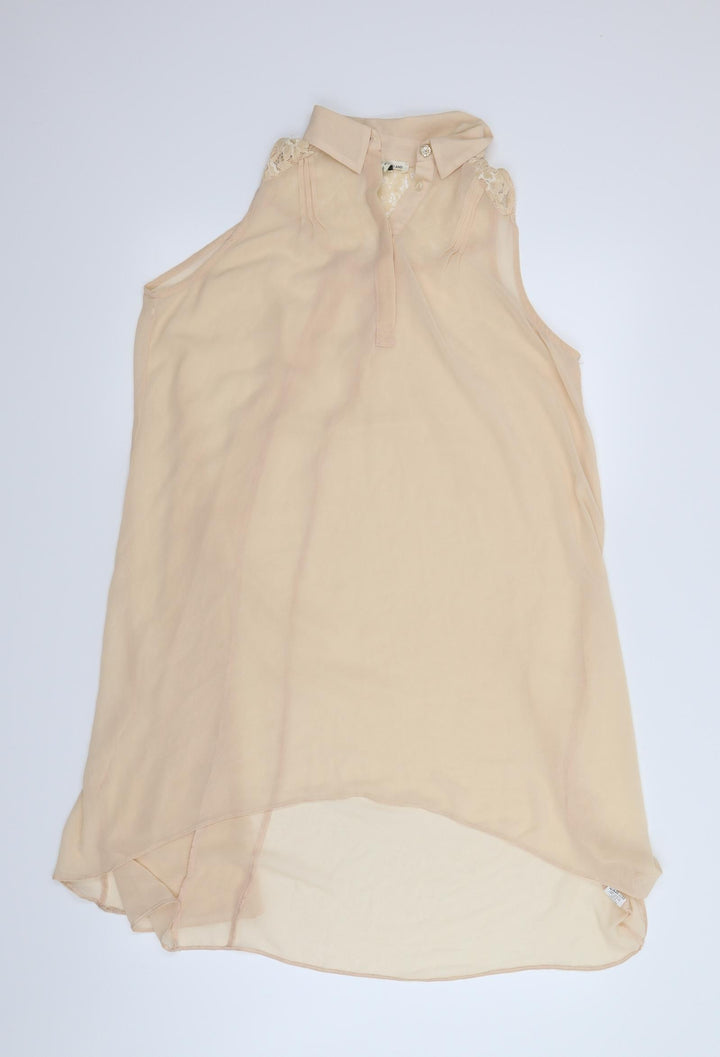 River Island Womens Pink Basic Blouse Size 10