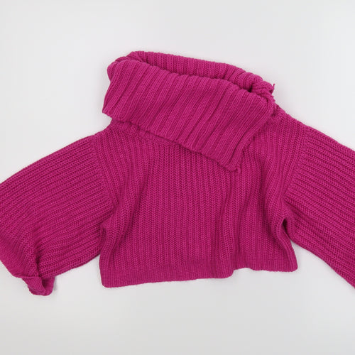 Miss Evie Girls Pink   Pullover Jumper Size 6-7 Years