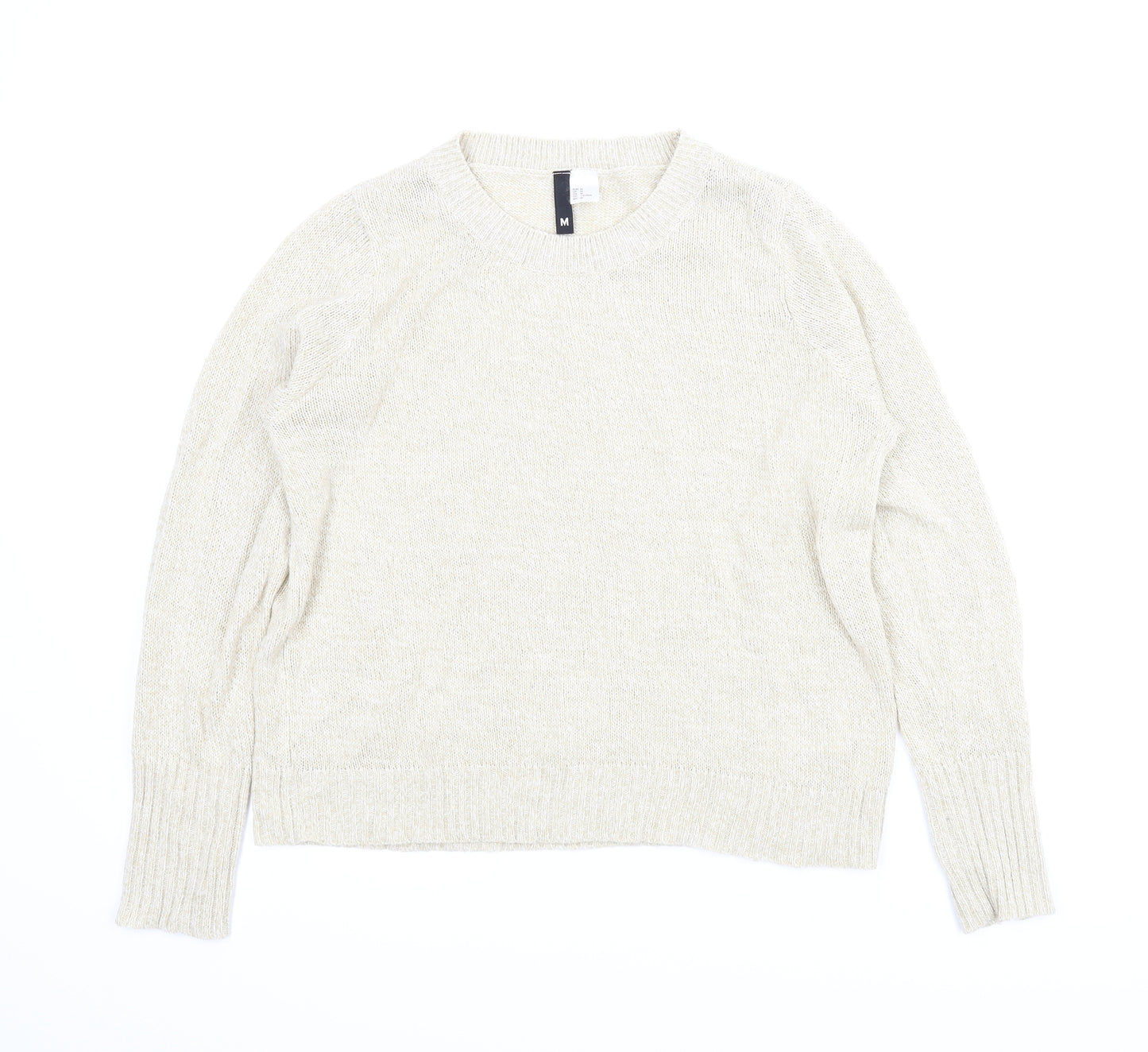 Divided Womens Beige   Pullover Jumper Size M