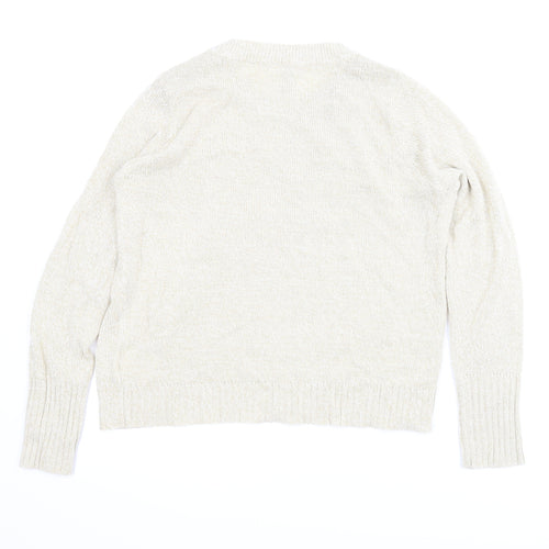 Divided Womens Beige   Pullover Jumper Size M