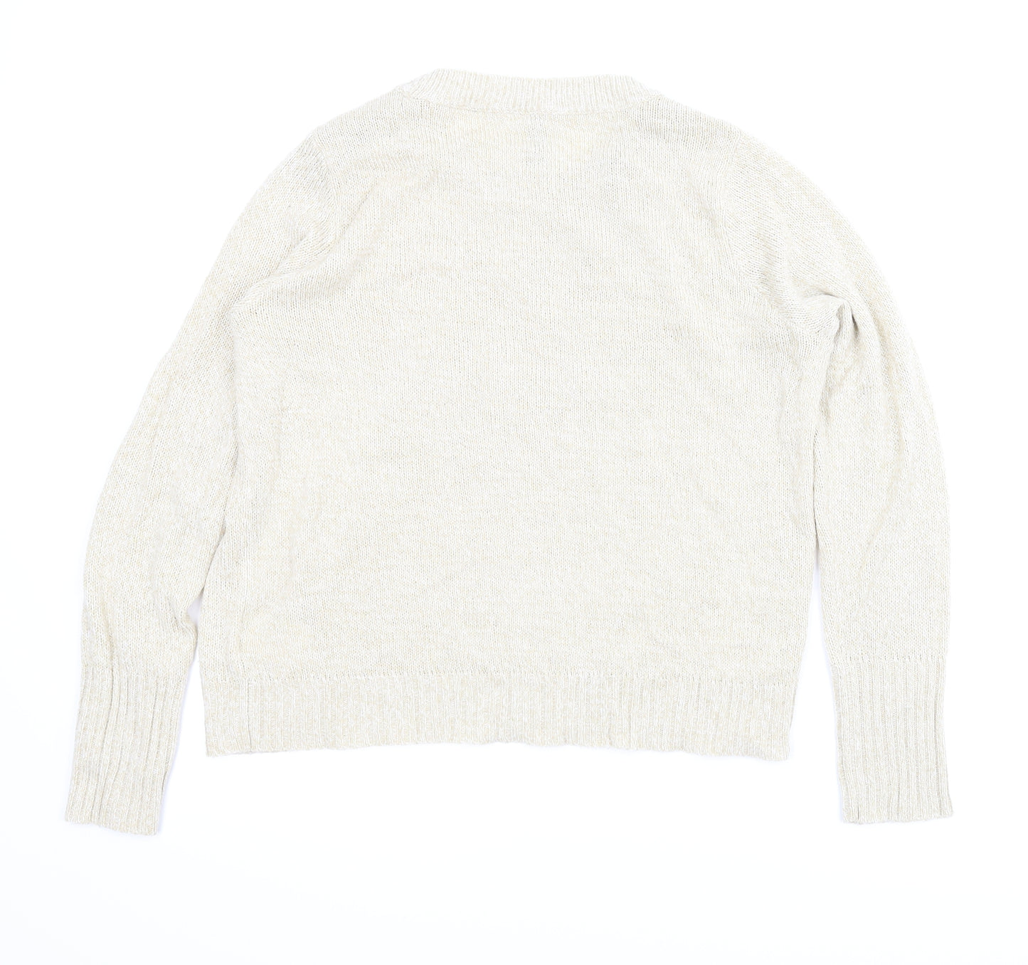 Divided Womens Beige   Pullover Jumper Size M