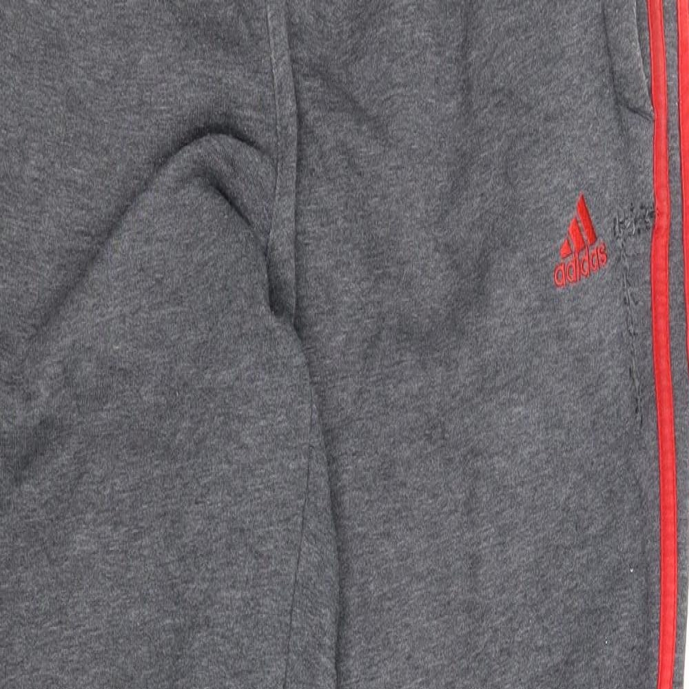 adidas Mens Grey   Sweatpants Trousers Size L L31 in