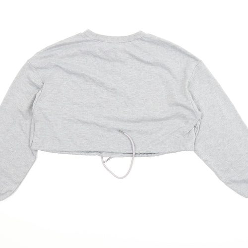SheIn Womens Grey   Pullover Sweatshirt Size XS  - Cropped