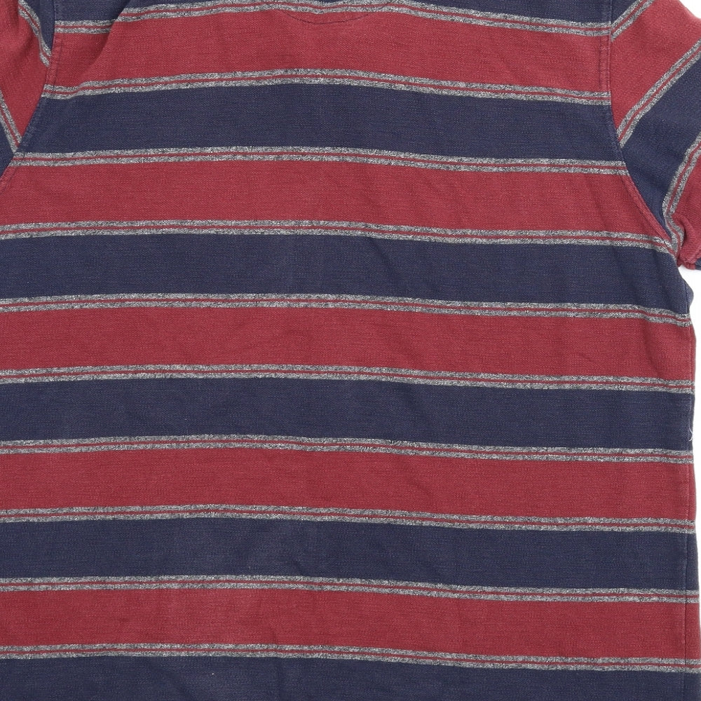 F&F Mens Multicoloured Striped   T-Shirt Size XL
