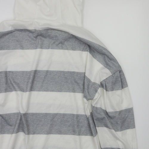 Preworn Womens Grey Striped  Pullover Jumper Size M