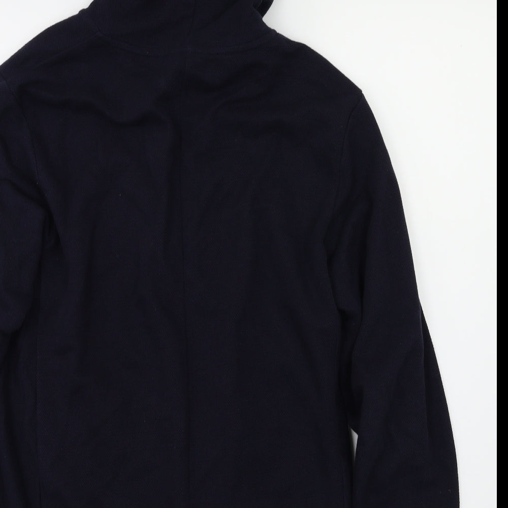 Zara Mens Blue   Full Zip Hoodie Size L