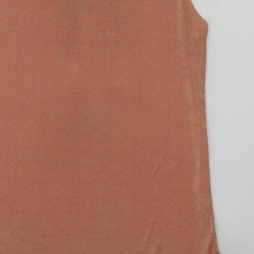 zapp clothing Womens Orange   Basic T-Shirt Size L