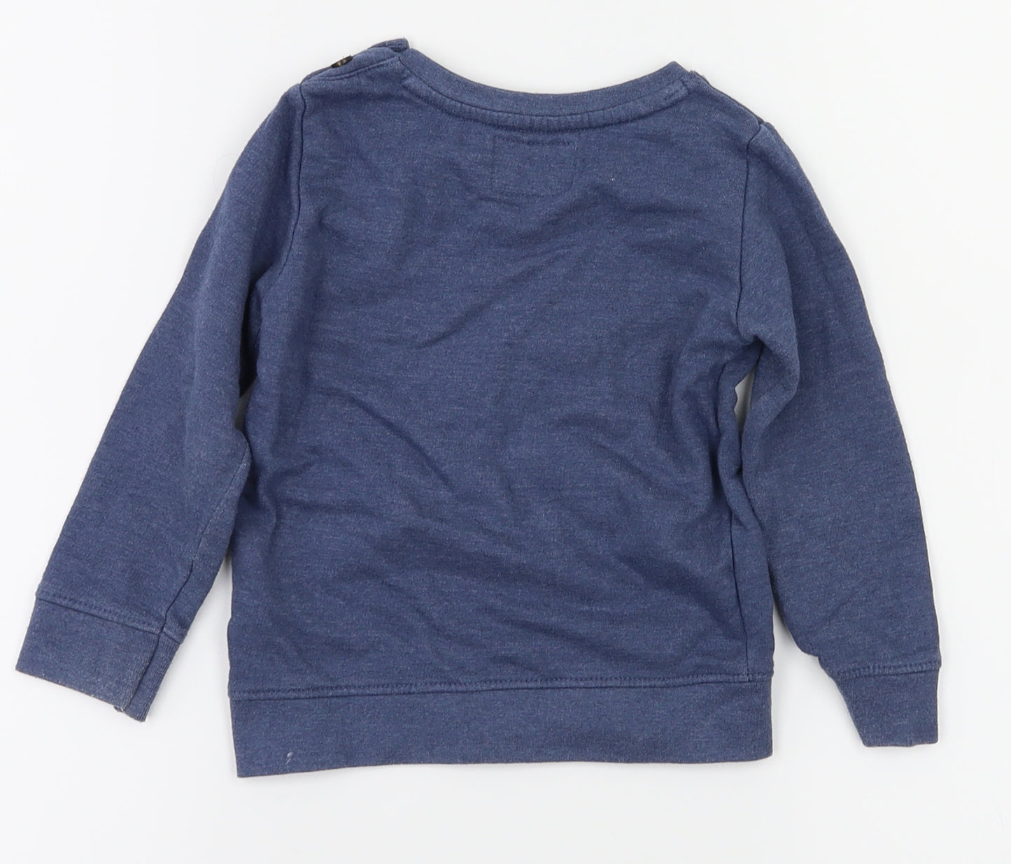 little rebel   Blue Animal Print  Pullover Jumper Size 12-18 Months